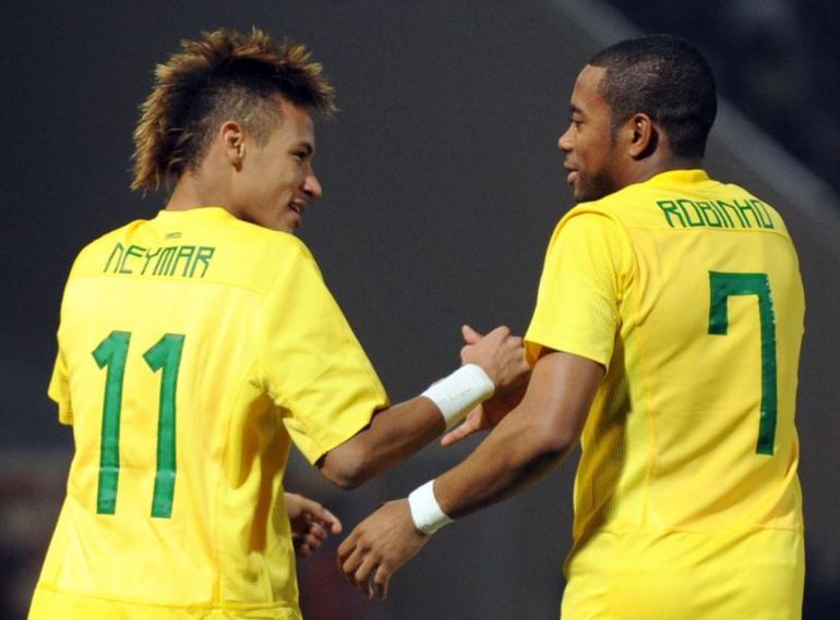 Neymar e Robinho Brasile
