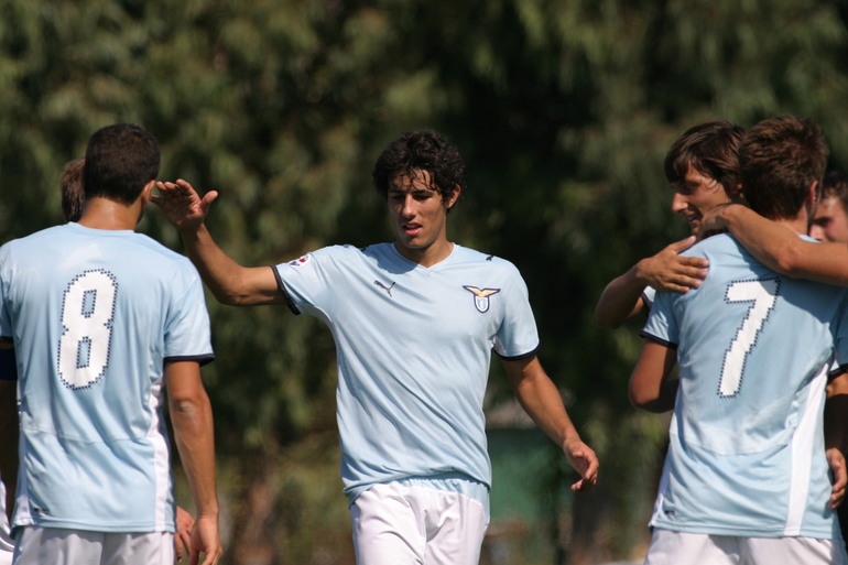 Davide Faraoni al torneo Wojtyla con la Primavera biancoceleste