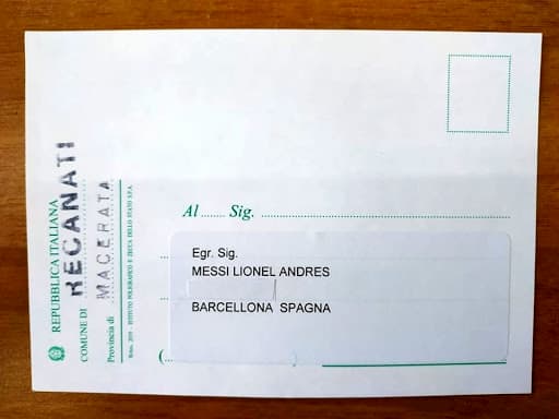 certificato elettorale leo curiosità Messi certificato elettorale leo curiosità Messi