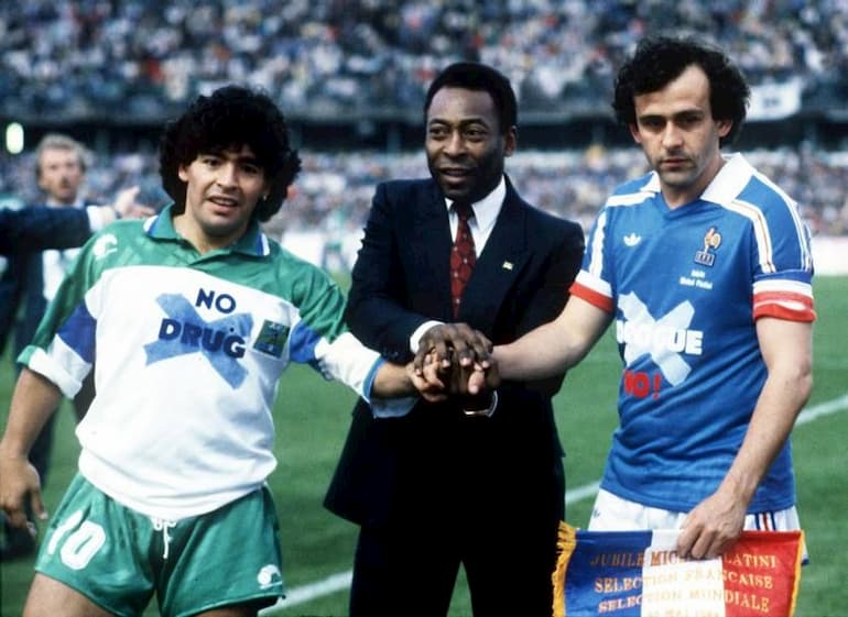 Maradona Pelé e Platini Maradona Pelé e Platini