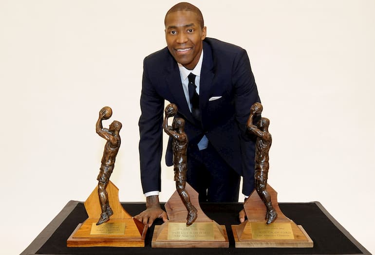 Jamal Crawford con i tre Sixth Man of the Year Award