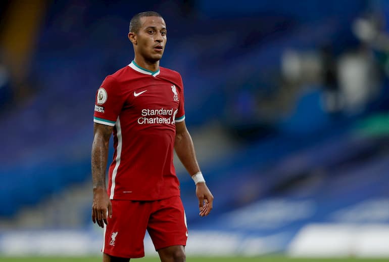 Thiago, nuovo faro del centrocampo dei Reds (Foto: Matt Dunham/PoolGetty Images - OneFootball)