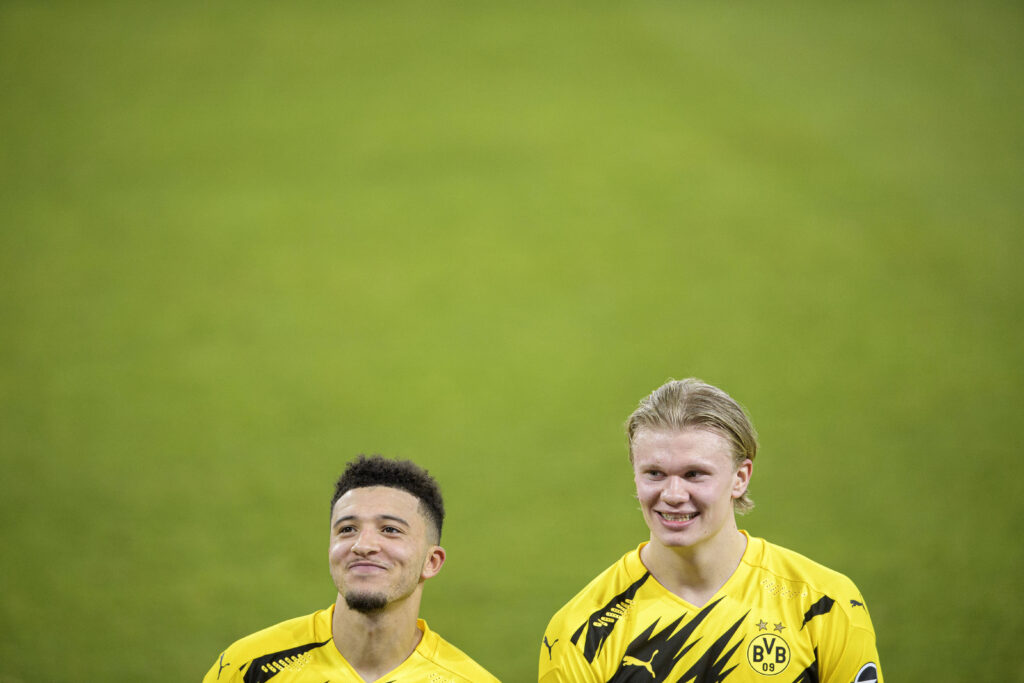 Jadon Sancho e Haaland