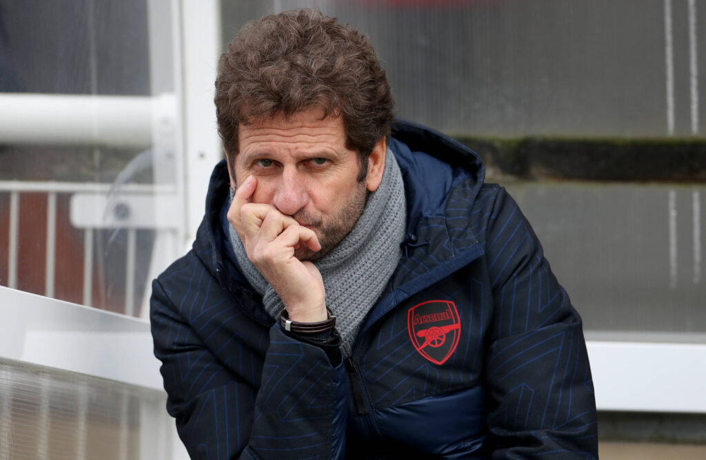 Joe Montemurro all'Arsenal