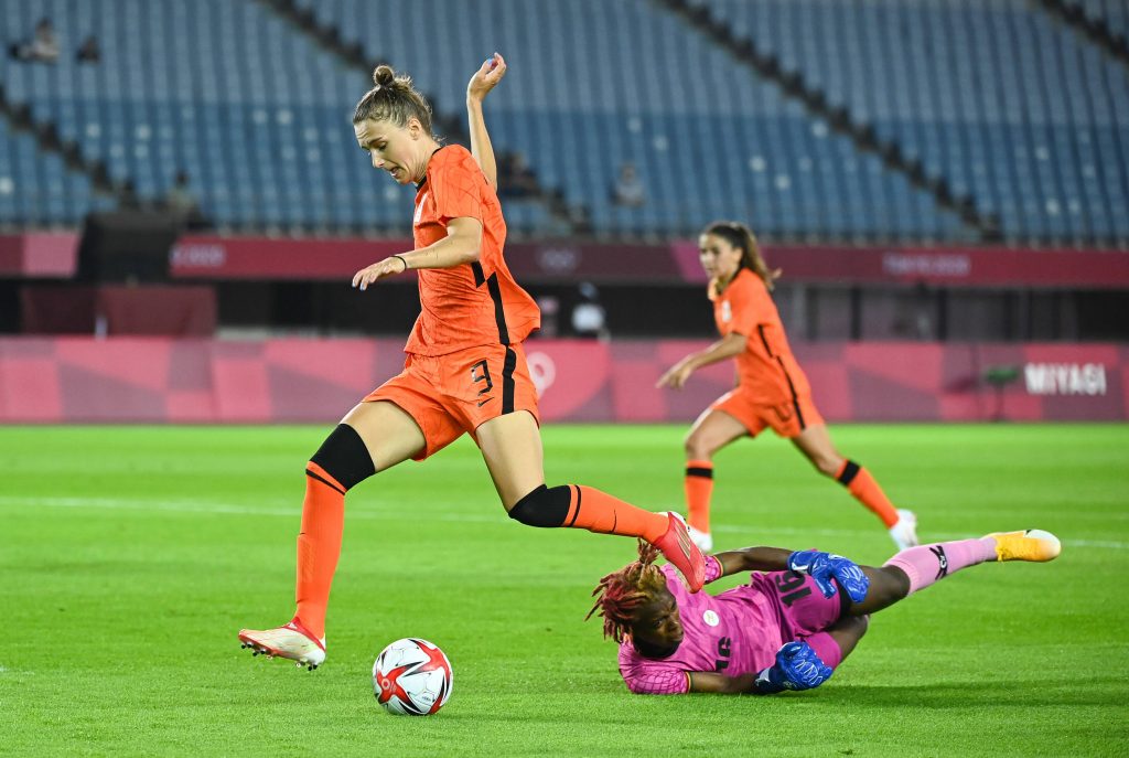 Vivianne Mediema in aziona contro lo Zambia alle Olimpiadi