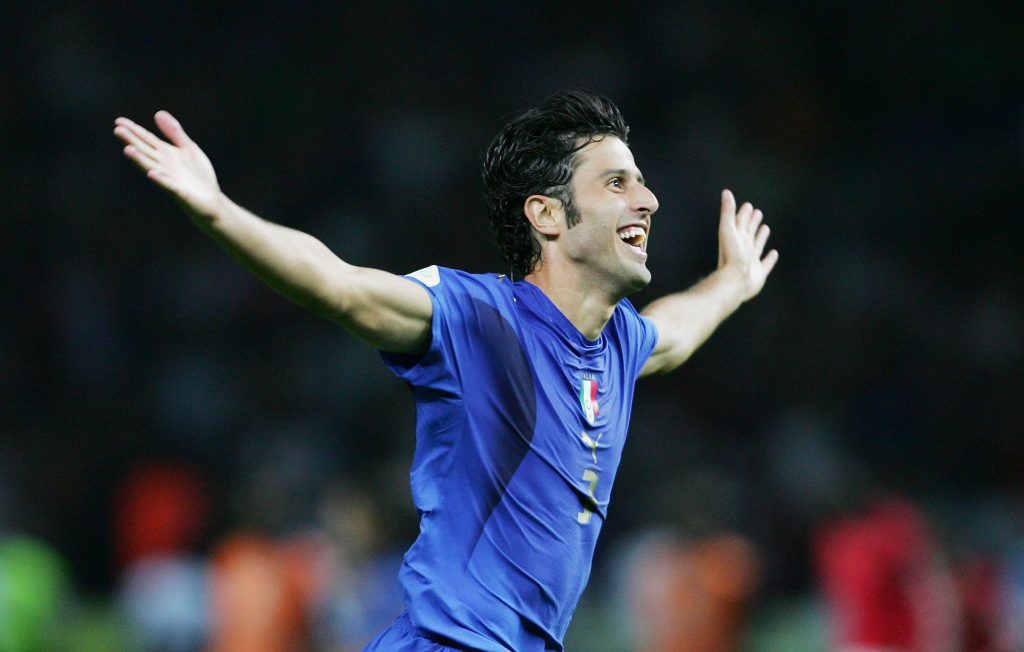 Fabio Grosso dopo il rigore di Italia-Francia