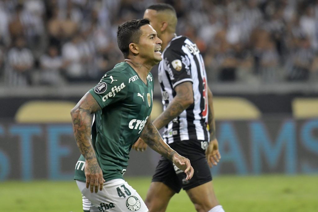Dudu festeggia il col al Mineiro nella semifinale di ritorno della Copa Libertadores