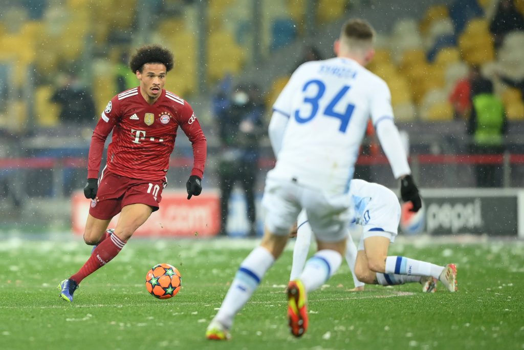 I dribbling di Leroy Sané sono efficaci anche sui terreni innevati