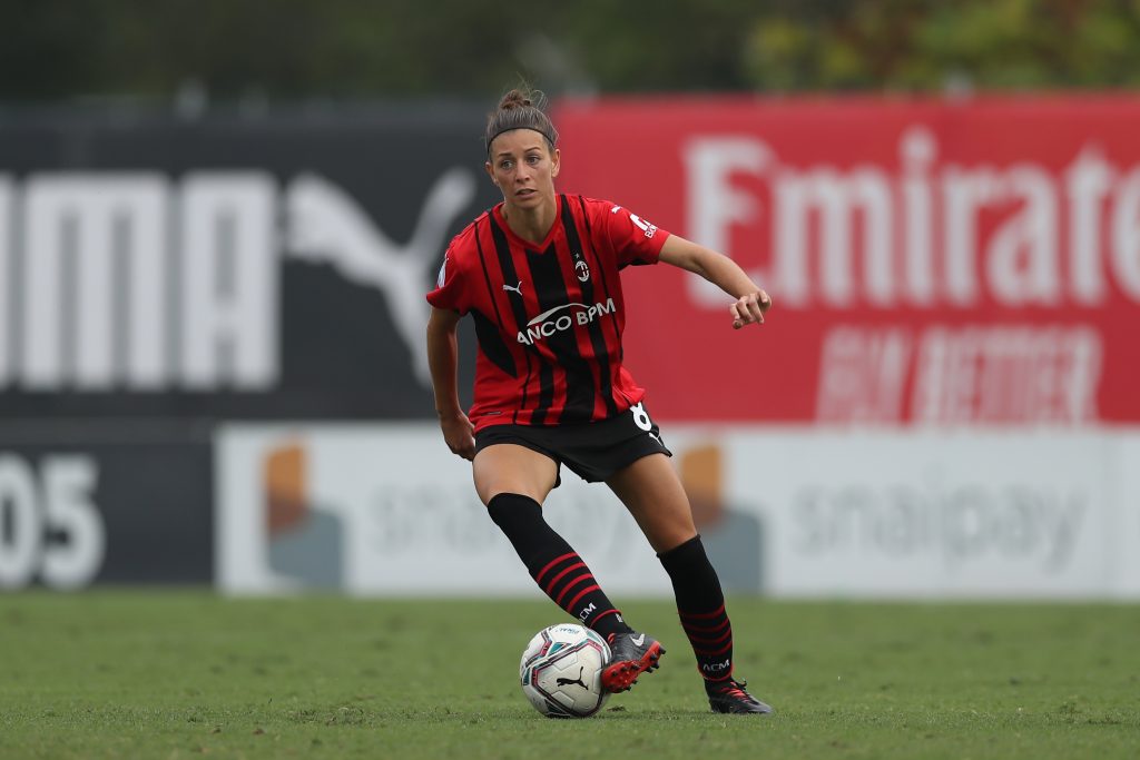 Adami in azione con il Milan Women