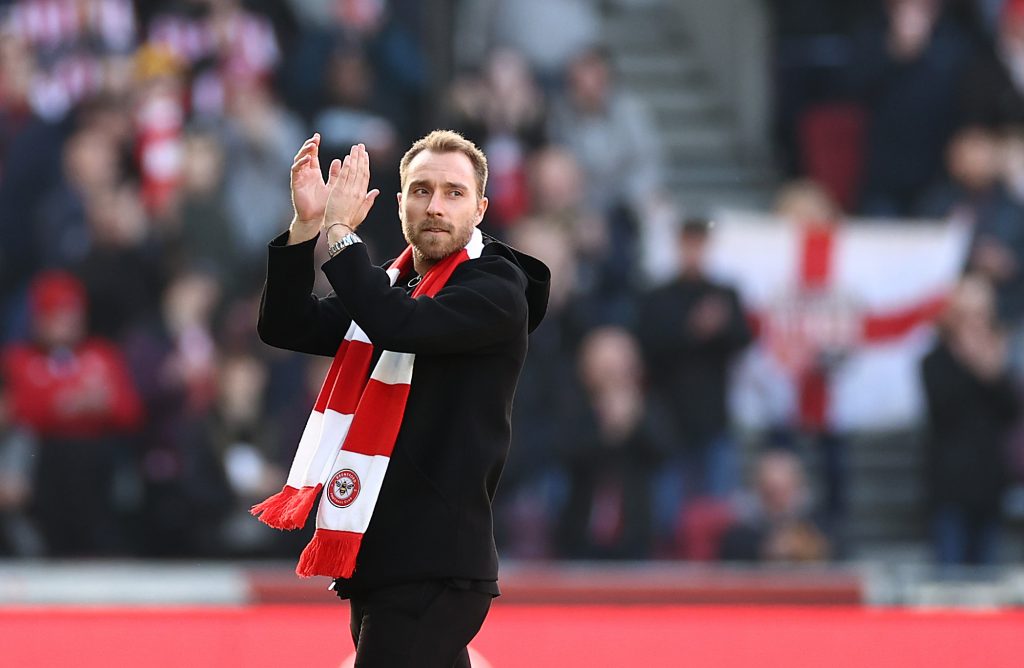 La presentazione di Christian Eriksen al Brentford