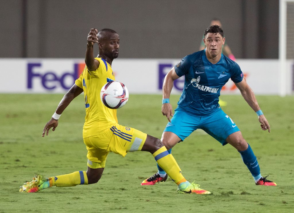 Dasa e Giuliano in Maccabi vs Zenit