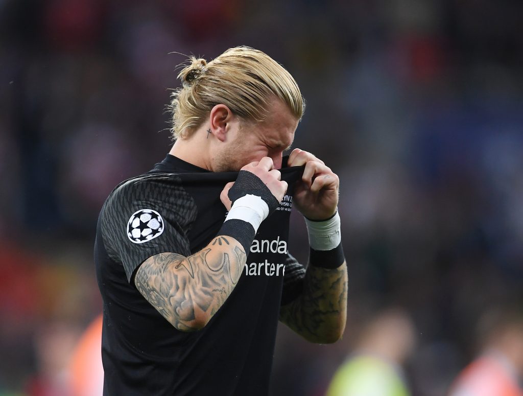 Karius in lacrime dopo la finale di Champions 