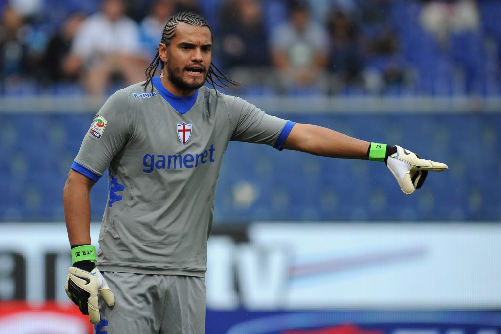 Sergio Romero con la maglia della Sampdoria