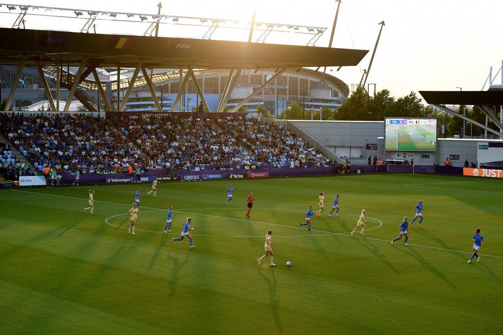 L'academy stadium del city durante Italia-Belgio di questo Europeo