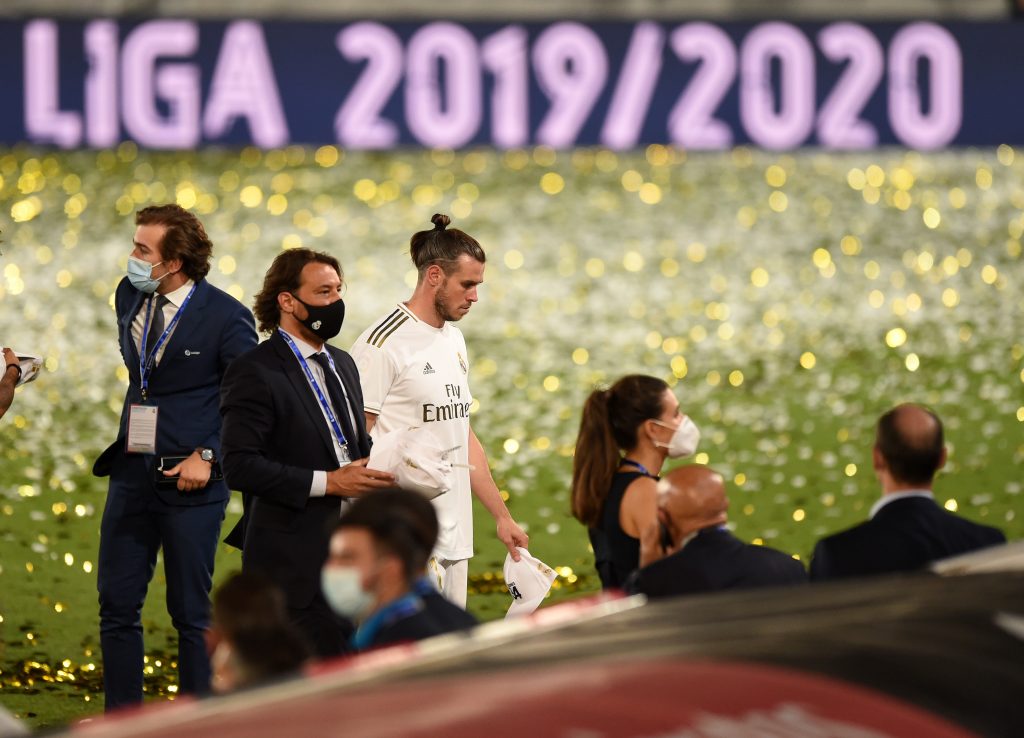 Bale tra i festeggiamenti Real Madrid