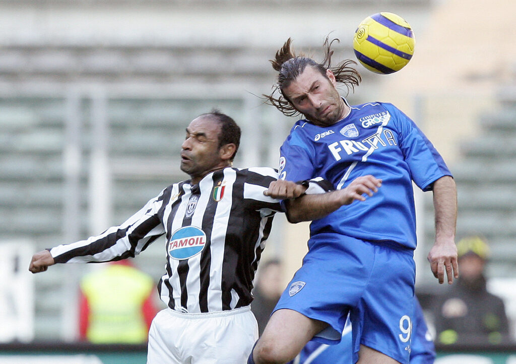 Christian Rigano con la maglia dell'Empoli