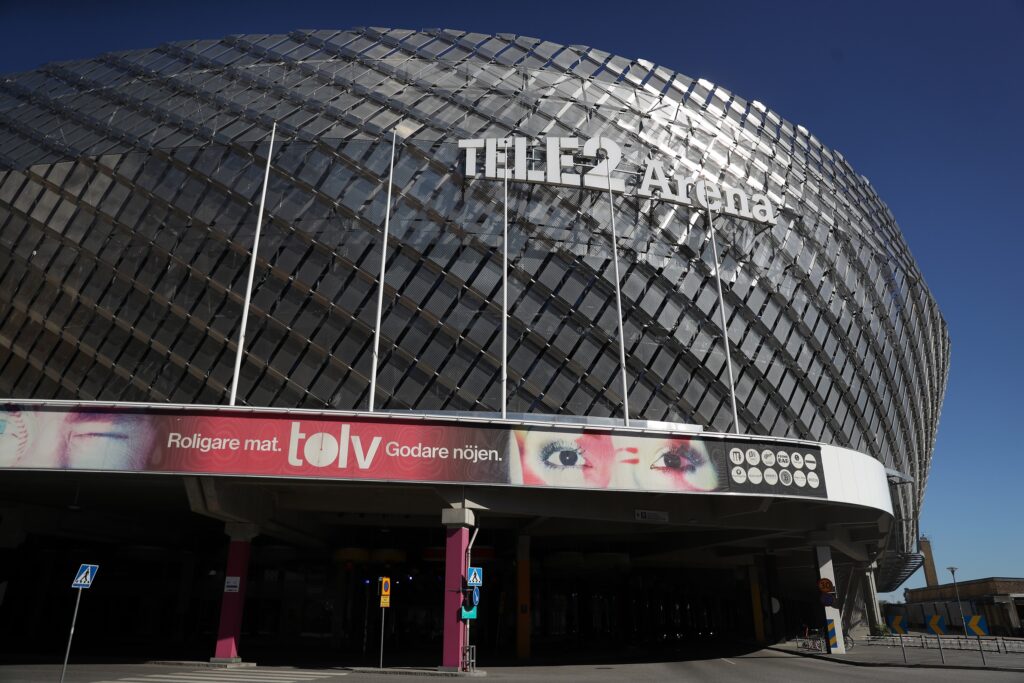 La bellissima Tele2 Arena, teatro delle partite interne dell'Hammarby in Allsvenskan